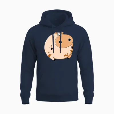 Cartoons-Funny-Pig Unisex Hoodie - Navy