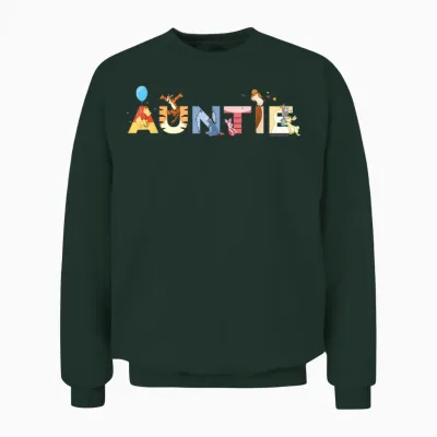 Disney Winnie the Pooh & Friends Auntie Family Disney Trip Unisex Sweatshirt - Forest
