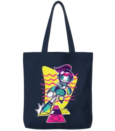 Dance Robot Retro Tote Bags - Navy