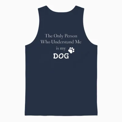 Dogs Unisex Tank Top - Navy