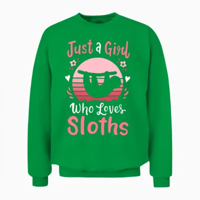 Sloths Sloth Lover Retro Unisex Sweatshirt - Irish Green