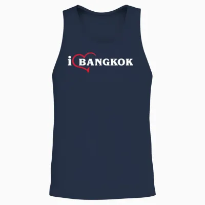 Bangkok Thaïlande Souvenir Couple Groupe Famille Assorti Unisex Tank Top - Navy