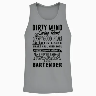 I Am a Bartender Unisex Tank Top - Sport Grey