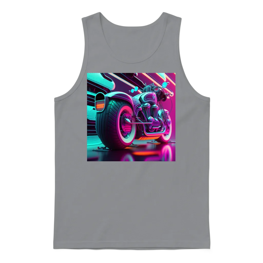 Ride the Retro Wave Unisex Tank Top - Sport Grey