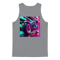 Ride the Retro Wave Unisex Tank Top - Sport Grey – 1