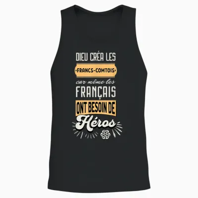 Francs-Comtois Gift Idea Humour Franche-Comté T-Shirt, Black, S Unisex Tank Top - Black
