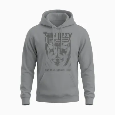 Thin Lizzy Jailbreak Album Cleveland Unisex Hoodie - Sport Grey