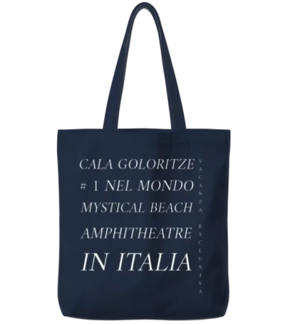 The Mystical Beach of Italy Tote Bags - Navy