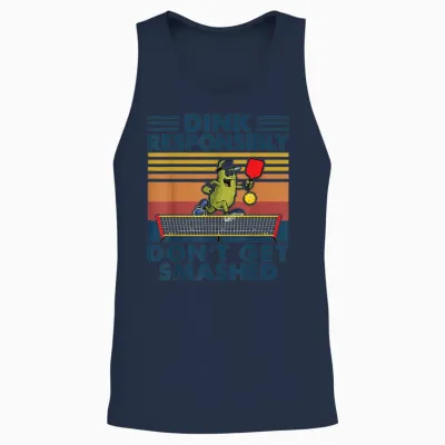 Funny Pickleball Unisex Tank Top - Navy