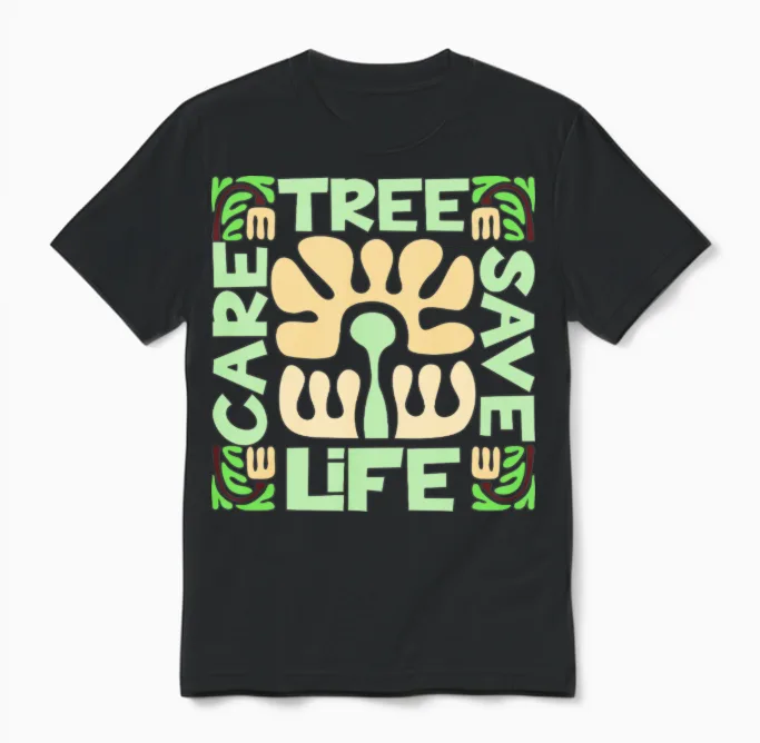 Zero Waste Eco Unisex T-Shirt - Black