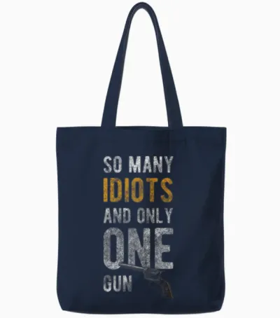Sarcasm Funny Tote Bags - Navy