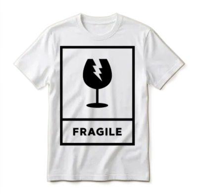 Fragile Unisex T-Shirt - White