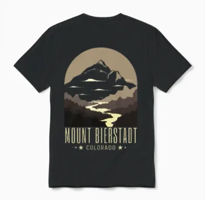 Mt. Bierstadt, Fourteener Unisex T-Shirt - Black