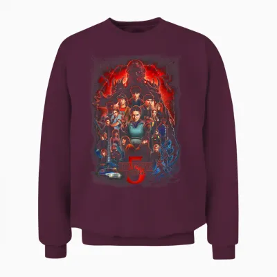 Stranger Things Season 5 Kyle Lambert Officially Licensed Unisex Sweatshirt - Maroon