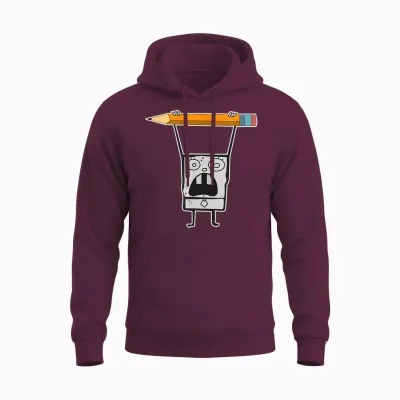 Mademark X Spongebob Squarepants - Doodlebob Is the Greatest! Unisex Hoodie - Maroon