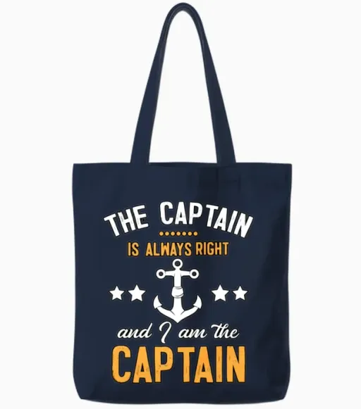 Boating Gifts for Dad Boating Gift for Boat Owner Tote Bags in Navy