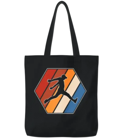 Parkour Retro Tote Bags - Black