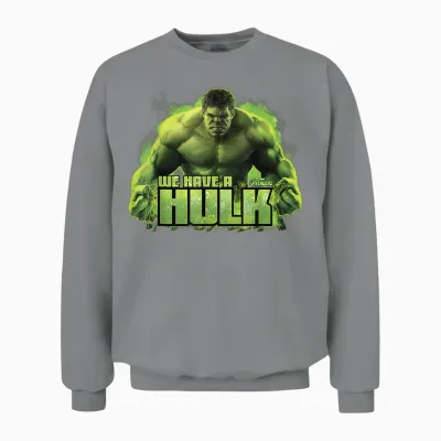 Marvel Infinity War We Have a Hulk Grafik-T-Shirt Unisex Sweatshirt - Sport Grey