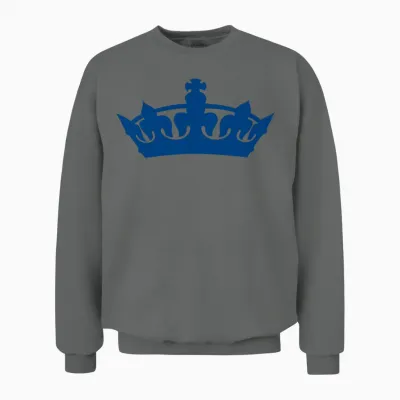 Blue Crown Unisex Sweatshirt - Graphite Heather