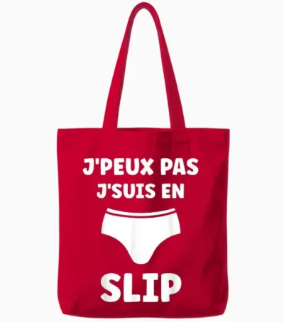 Humour Briefs Man Funny Panties Je Peux Pas Je Suis En Slip Tote Bags - Red