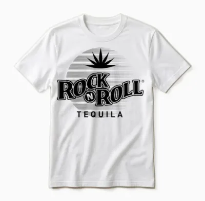 Rock N Roll Tequila Seventh Collection Unisex T-Shirt - White