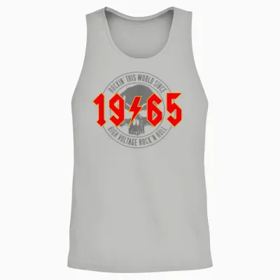 Rock and Roll Heavy Metal 1965 Jahrgang Geburtstags Unisex Tank Top - Ash