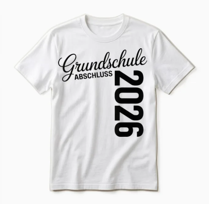 Abschluss Grundschule 2026 Grundschule Abschied Abgänger Unisex T-Shirt in White
