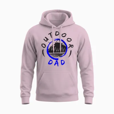 Outdoor Dad Unisex Hoodie - Light Pink