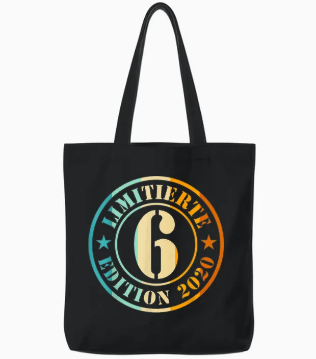 6. Geburtstag Junge Mädchen Limited Edition 2012 Jahre Tote Bags in Black