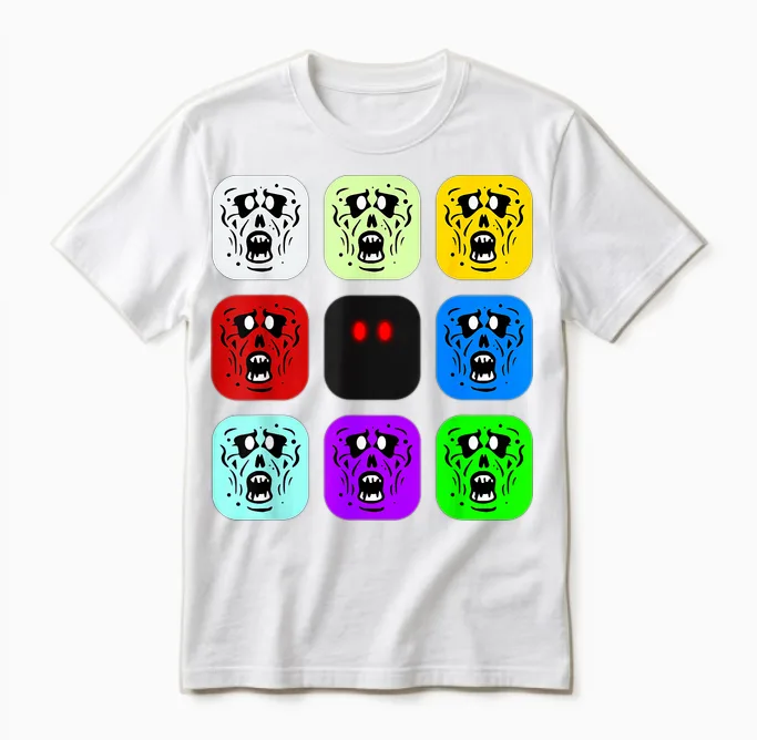 Zombie Rush Zombies Unisex T-Shirt in White