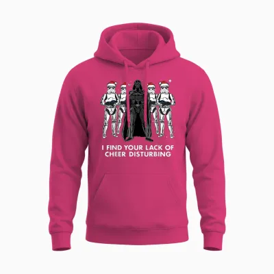 Star Wars Vader Trooper Lack Cheer Christmas Graphic Unisex Hoodie - Heliconia