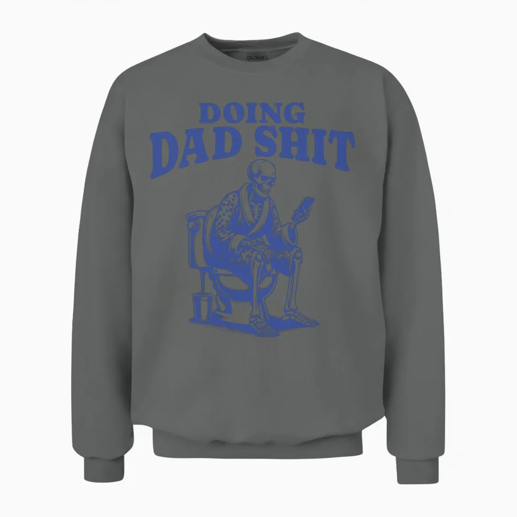 Doing Dad-Funny Dad Unisex Sweatshirt in Graphite Heather