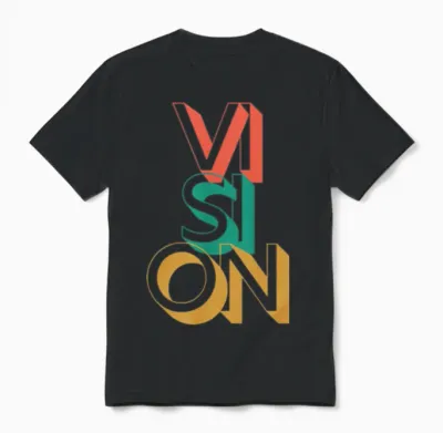 Retro Vision Unisex T-Shirt - Black