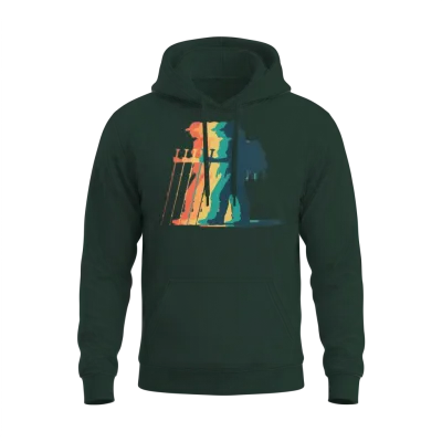 Hiking Female Hiker Colorful Unisex Hoodie - Forest