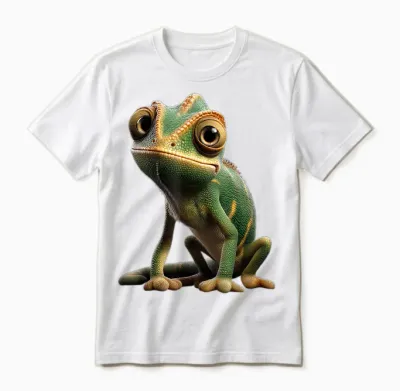 Chameleon Lizard Reptile Chameleon Iguana Chameleon Unisex T-Shirt - White