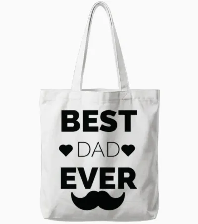 Best Dad Ever Tote Bags - White
