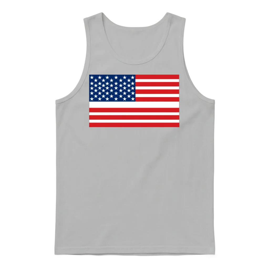 America Patriotic & 4th of July Unisex Tank Top - Ash