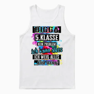 5. Klasse Schulwechsel Tschüss Grundschule Abschluss Unisex Tank Top - White