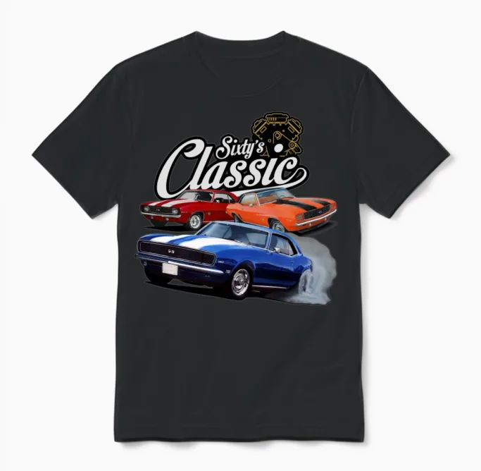 Sixties Classic Unisex T-Shirt in Black