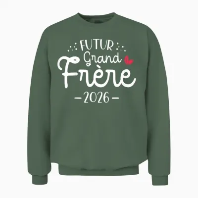 Child Future Big Brother 2026 - Announcement Pregnancy 2nd Unisex Sweatshirt - Military Green