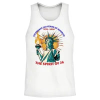 Celebrate 250 Years of America -The Spirit of 26 Unisex Tank Top - White – 2