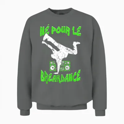Hip Hop Breakdancer Breakdance Dance Child Boy T-Shirt, Black, S Unisex Sweatshirt - Graphite Heather