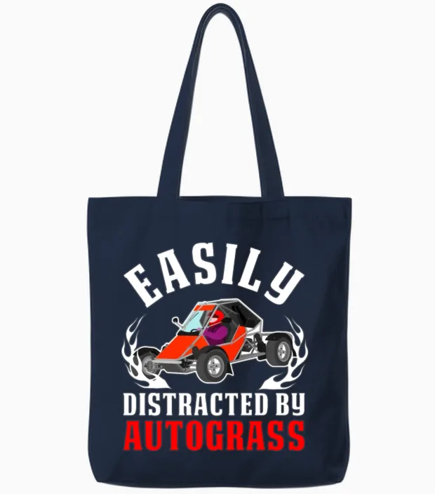 Retro Tote Bags in Navy