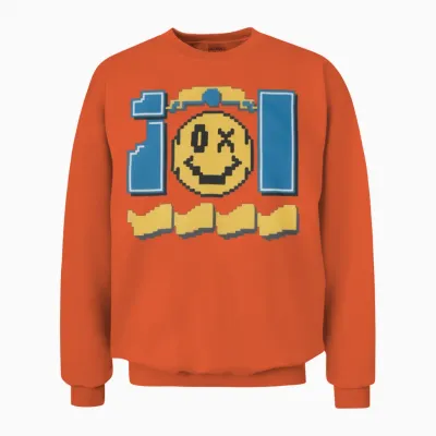 Retro 90s Unisex Sweatshirt - Orange