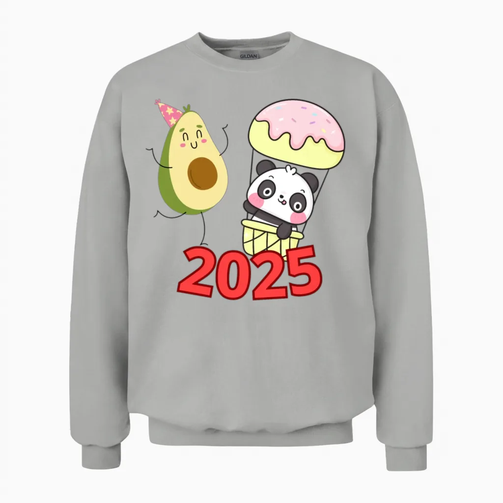 Avacoda New Year's Day 2025 Unisex Sweatshirt in Ash