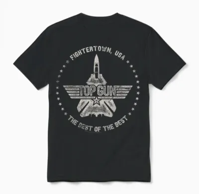 Top Gun Fightertown Usa-Kreis Unisex T-Shirt - Black