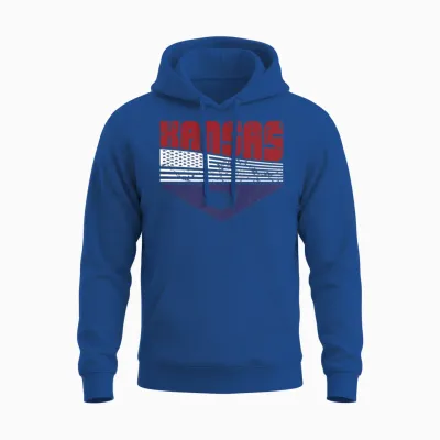 Retro Vintage Kansas Usa Unisex Hoodie - Royal