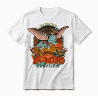 Disney 100 Anniversary Dumbo Artists Series D100 Unisex T-Shirt - White