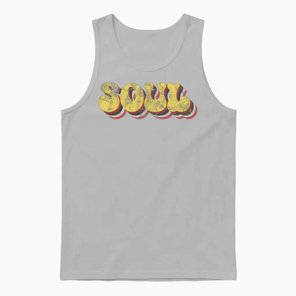 Soul Retro Unisex Tank Top in Ash