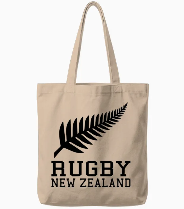 New Zealand Rugby Tote Bags in Natural